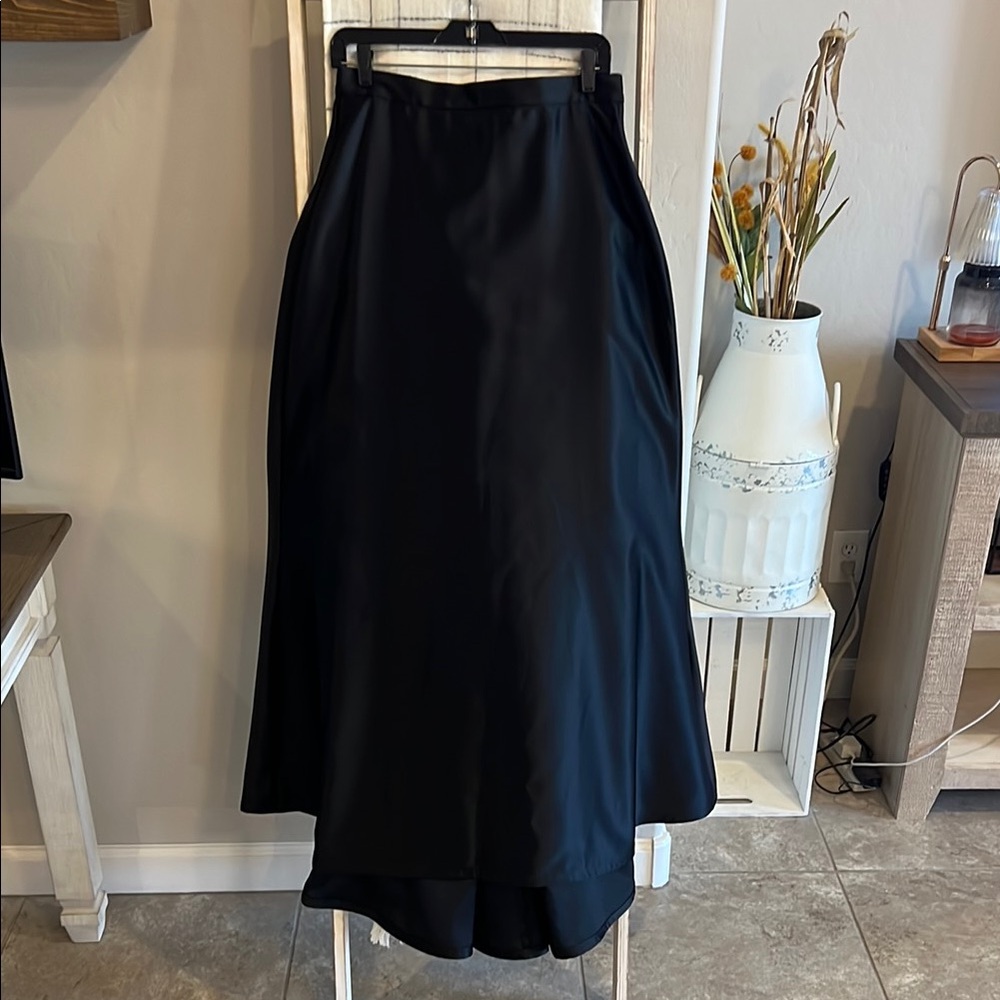 Tadashi Shoji Black High-Low Maxi Skirt for Cocktail